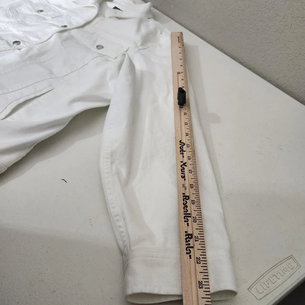 Ralph Lauren Jean Jacket 3X White - Picture 15 of 16